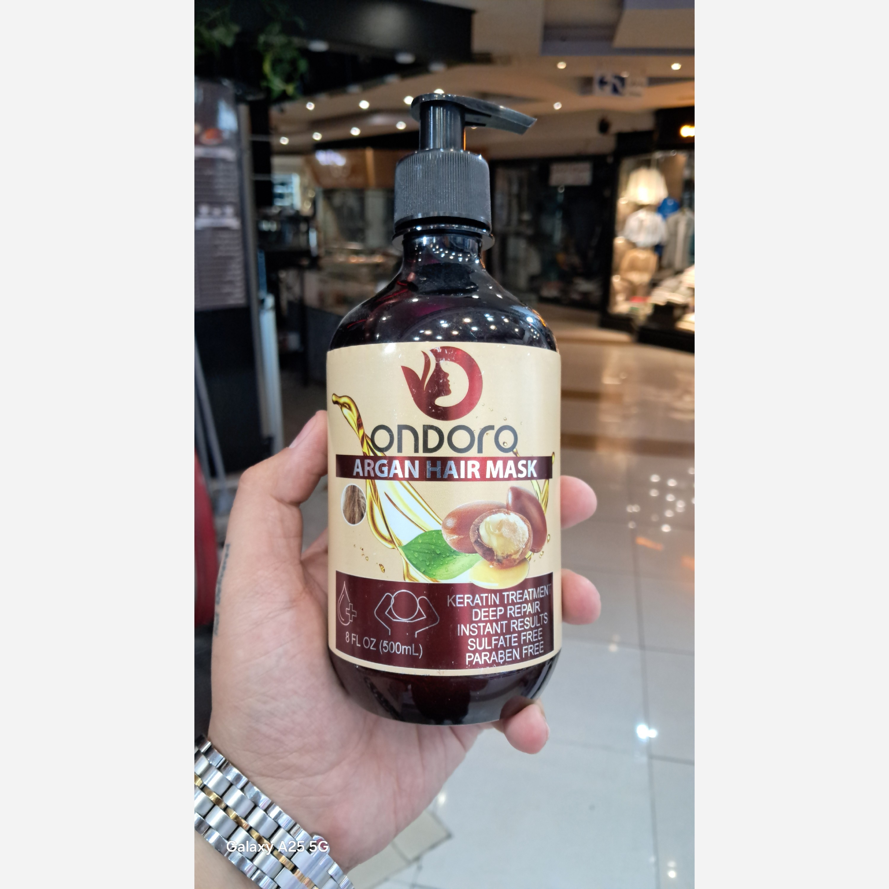 ماسک موی آرگان بدون سولفات اوندورو ondoro