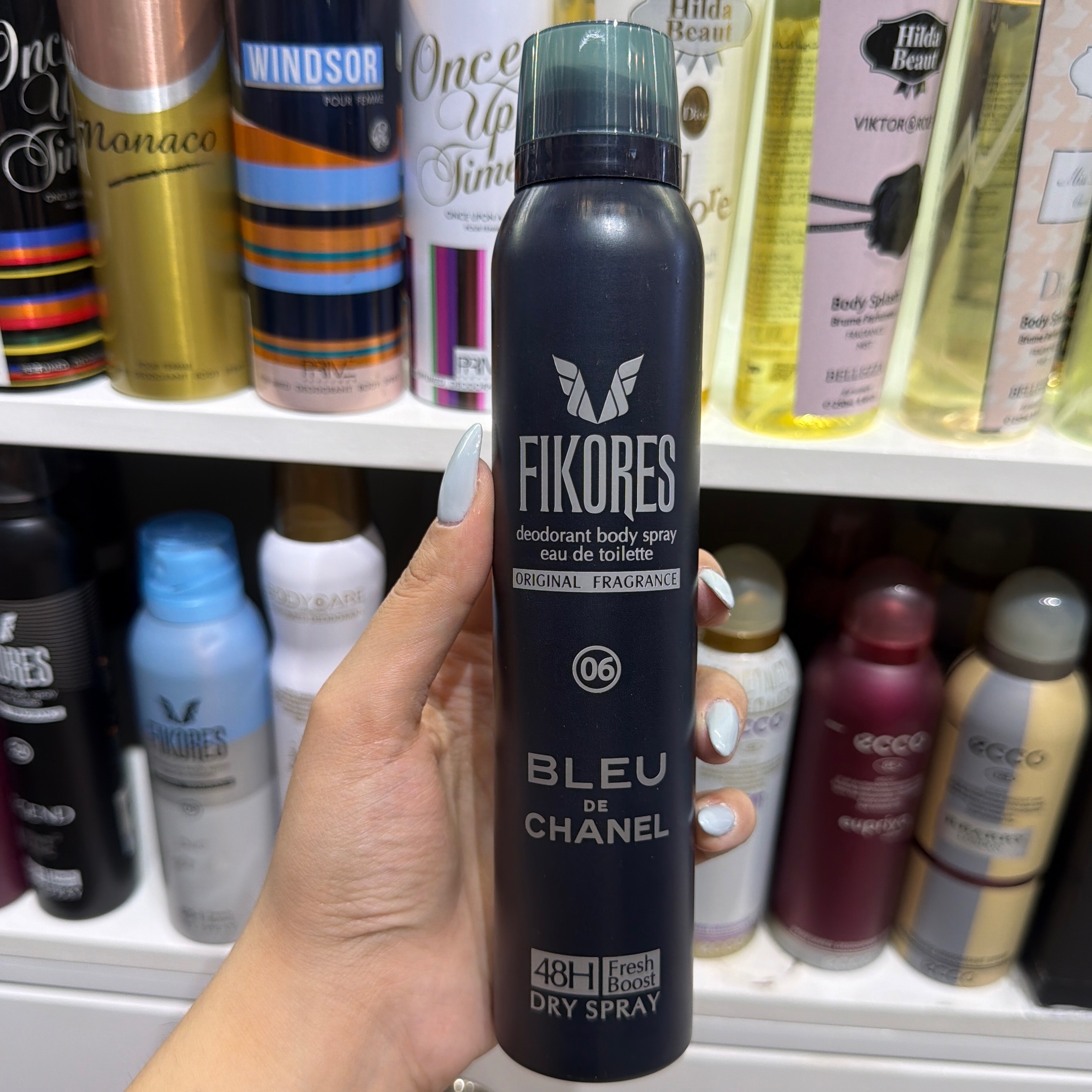 اسپری ضدتعریق فیکورس بلوشنلblue chanel