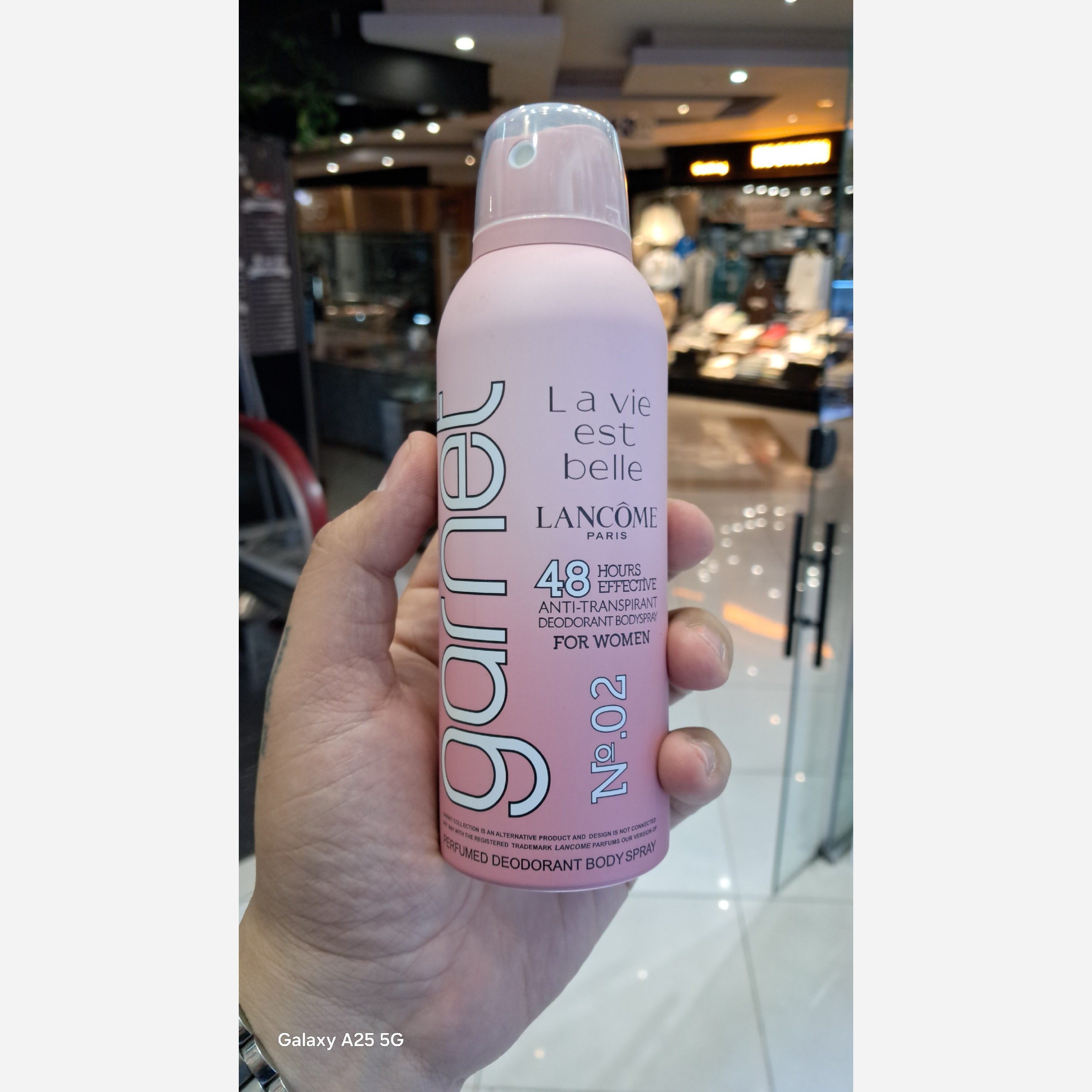 اسپری ضدتعریق گارنت لانکوم لاویست بل lancome