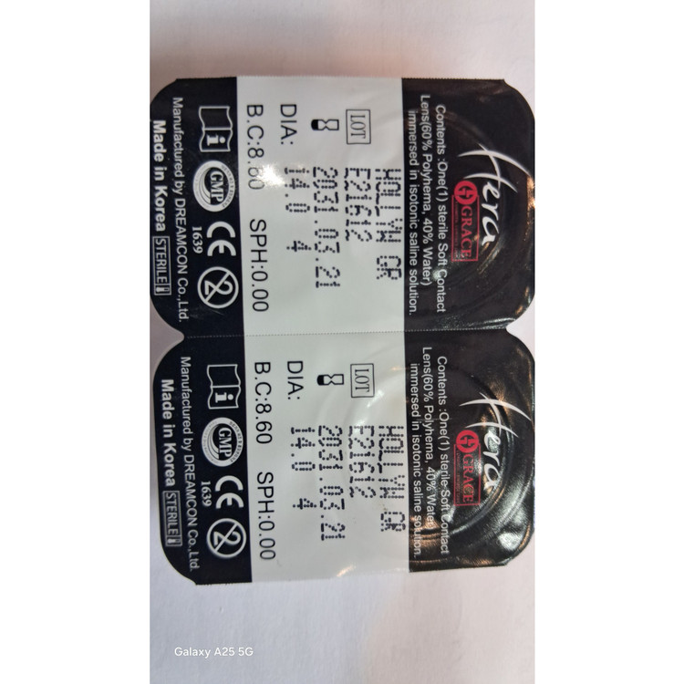 لنز چشم هراگریس Hollywood gray خاکستری عسلی شماره 4